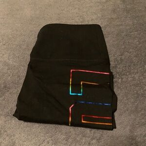 Pink Victoria’s Secret gradient foil yoga leggings